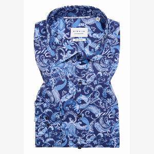MODERN FIT Hemd in navy bedruckt