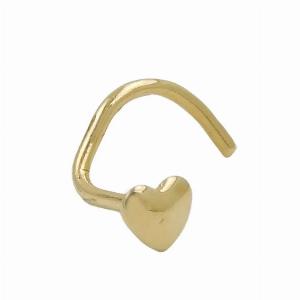 Nasenstecker 24 mm Spirale mit Herz aus 18Kt Gold jetzt 5980
