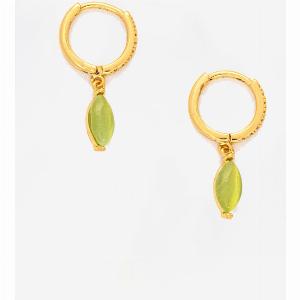 Nekomeishi Green Cats Eye Earrings