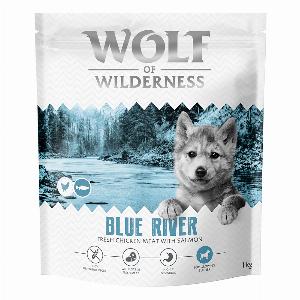 Wolf of Wilderness Junior Blue River  Salmone Crocchette cane  1 kg