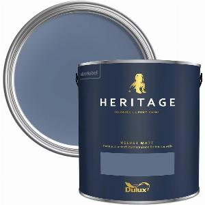 Dulux Heritage Velvet Matt Paint 1L DH Indigo High Quality Matt Emulsion Paint