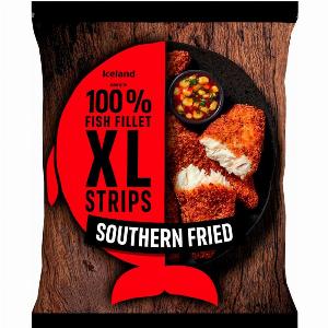 Iceland Made with 100 Fish Fillet XL Strips Southern Fried 400g