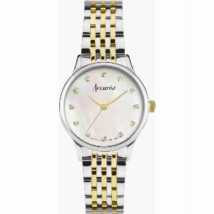 20 Off Accurist Dress Diamond Ladies Watch Silver TwoTone Style