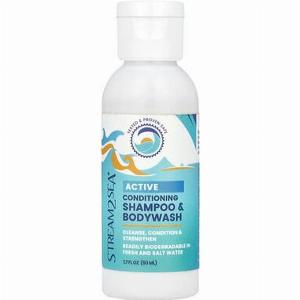 Stream2Sea Active Conditioning Shampoo Bodywash aktives Pflegeshampoo und Duschgel 50 ml 17 fl oz