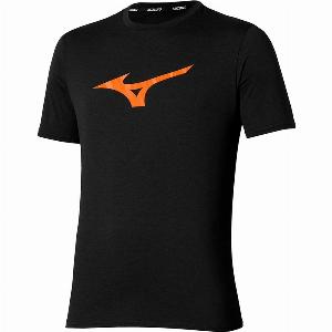 Mizuno Core Runbird Short Sleeve Tee Mens  Black  Black  XL