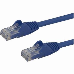 StarTechcom 50cm CAT6 Ethernet Cable 10 Gigabit Snagless RJ45 650MHz 100W PoE Patch Cord CAT 6 10GbE UTP Network Cable wStrain Relief Blue Fluke TestedWiring is UL CertifiedTIA  Category 6  24AWG N6PATC50CMBL  patch cable  50 cm  blue