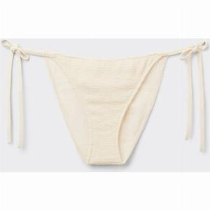 Calzedonia Bas de maillot à lanières Crinkle Waves Femme Blanc Taille S