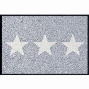 Waschbare washdry Fußmatte Stars in Grau 40x60 cm jetzt 2771  12