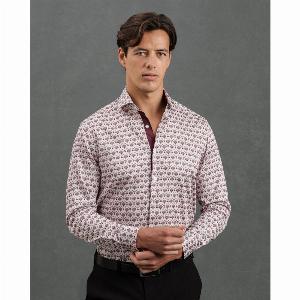 Pink Geometric Floral Shirt in Size S Was 69 Now Only 4140