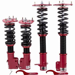 Coilover Shocks Kits compatible for Dodge Neon 0005 and compatible for SRT4 0305 24 Ways Adj Damper Red lowering kit