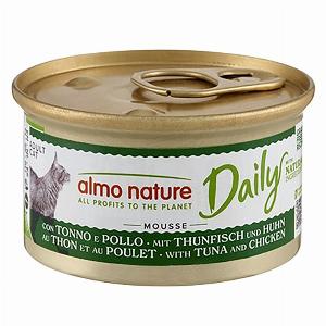 6x85g mousse au thon poulet Almo Nature Daily Menu Nourriture pour Chat