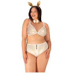 Obsessive Tenue De Lapin Dorée Grande Taille