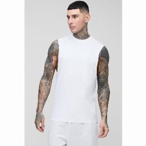 Canotta Tall Basic con giromanica ampio Bianco