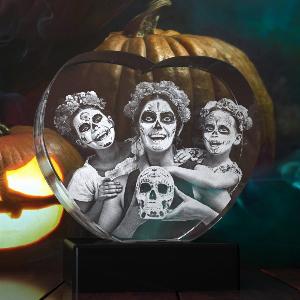 Get 11 Off on 3D Halloween Heart Crystal Engraving  Standard  Mini