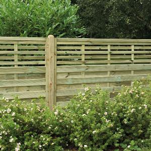 Forest 6 x 5 Kyoto Pressure Treated Decorative Fence Panel  18m x 15m