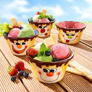33 Rabatt auf 4 KeramikEisbecher Schleckermäulchen