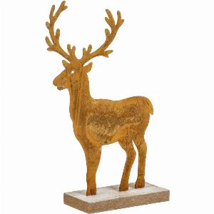 Dekohirsch Agan 14x5x215 cm LxBxH braunnatur