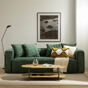 Réduction de 19 sur la table basse ovale en bois Rimini 115