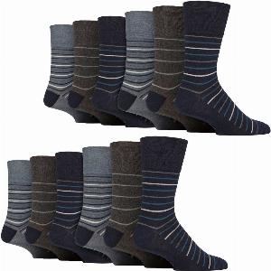 Enjoy 20 Off 12 Pairs of Soft Patterned Cotton Socks for Men