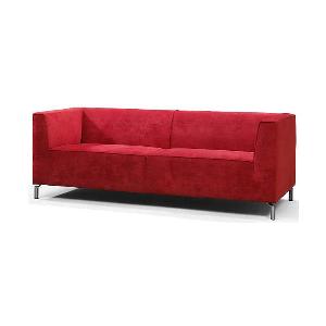 Modern Red Sofa Boston Wool  also in PinkPurpleRedOrangeYellow 3 seater purple