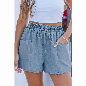 Get 23 Discount on On My Time Denim Shorts Today