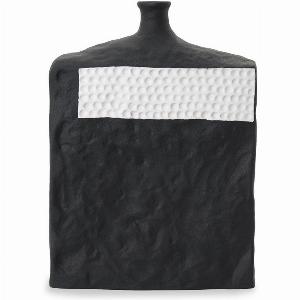 Liang and Eimil Lydros Ceramic Vase  Black  White