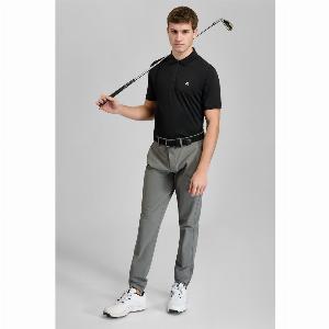 Comet Technical Golf Polo Shirt  Putter Black