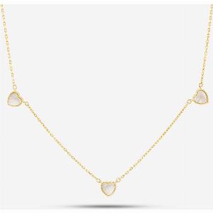 9ct Yellow Gold Heart Necklace with Mother of Pearl Now 260 Save 5