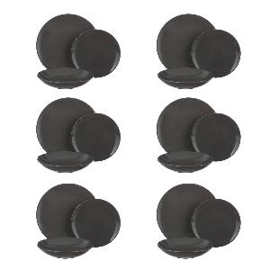 Set di 18 piatti in terracotta grigia ora a soli 3495  50