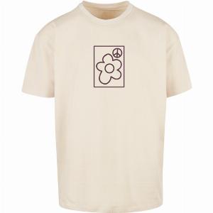 Mister Tee More Peace O Tshirt Beige
