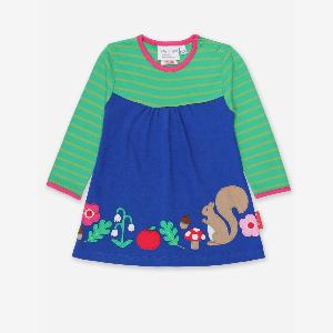 Organic Forest Adventure Applique TShirt Dress  23y 98cm
