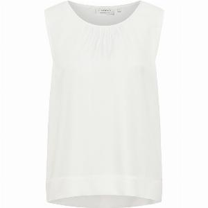50 Rabatt auf einfarbige offwhite Viskosebluse für Damen