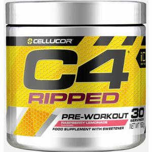 C4 Ripped PreWorkout Cellucor Limonade à la framboise 189 grammes 30 Portions