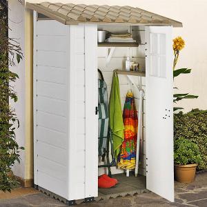 4 x 26 Shire Tuscany Evo 100 Plastic Garden Storage Shed 122m x 082m