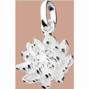John Greed Tempest Silver November Birth Flower Chrysanthemum Pendant Charm