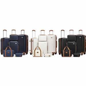 Set Di 4 Valigie Da Viaggio Kono  Borsa  Nero
