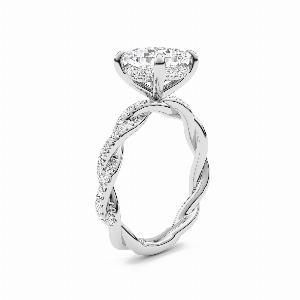 Get 29 Off ChiraTan Lab Grown Diamond Engagement Ring in 14K White Gold