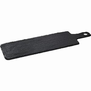 Planchette Patara rectangulaire avec poignée VEGA 40x15x05 cm LxlxH noir rectangulaire