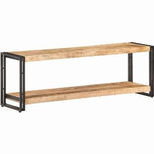 Meuble TV 120x30x40 cm Bois de manguier brut