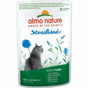 Offerta 28 di sconto su Almo Nature Sterilised Tonno  70 g 12 pz
