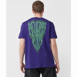 Get 43 Discount on adidas Originals Purple Skeleton Back TShirt