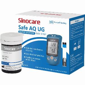 Sinocare Safe AQ UG Blood Glucose Meter with Advanced Test Strips 50 pcs Now 1499 6 Off