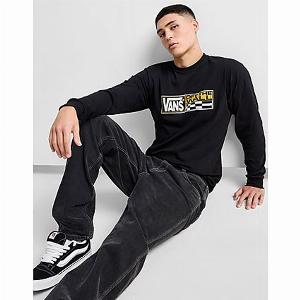 Vans Hi Stretch Long Sleeve TShirt  Black  Mens