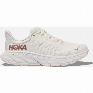 HOKA Womens Arahi 7 Road Running Shoes in Blanc De BlancRose Gold Size 4