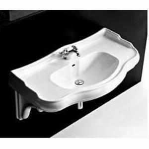 Waschbecken RetroVintage Serie Oxford Weiß von Kerasan