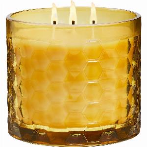 Honey  Amber Honeycomb Jar Candle