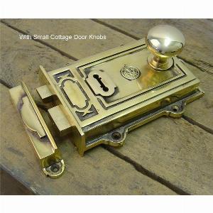 Davenport Brass Rim Lock Set for Secure Home Access