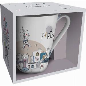 Konische Tasse plus Schachtel Kiub La Parisienne Gris Te jetzt nur 595  mit 43  Rabatt