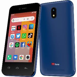 TTfone TT20 Blue Dual SIM with USB Charger EE SIM Card