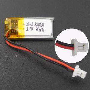 Enjoy 11 Discount on 5PCS 37V 80mAh Polymer Lithium Batteries for Bluetooth Gear